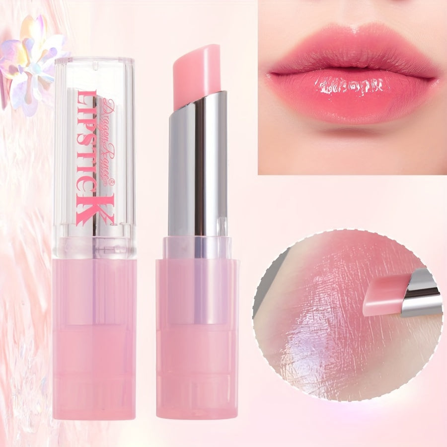 Waterproof Color-Changing Lip Balm – Long-Lasting, Smudge-Proof & Moisturizing Lipstick with Plant-Based Squalane for Hydration & Repair